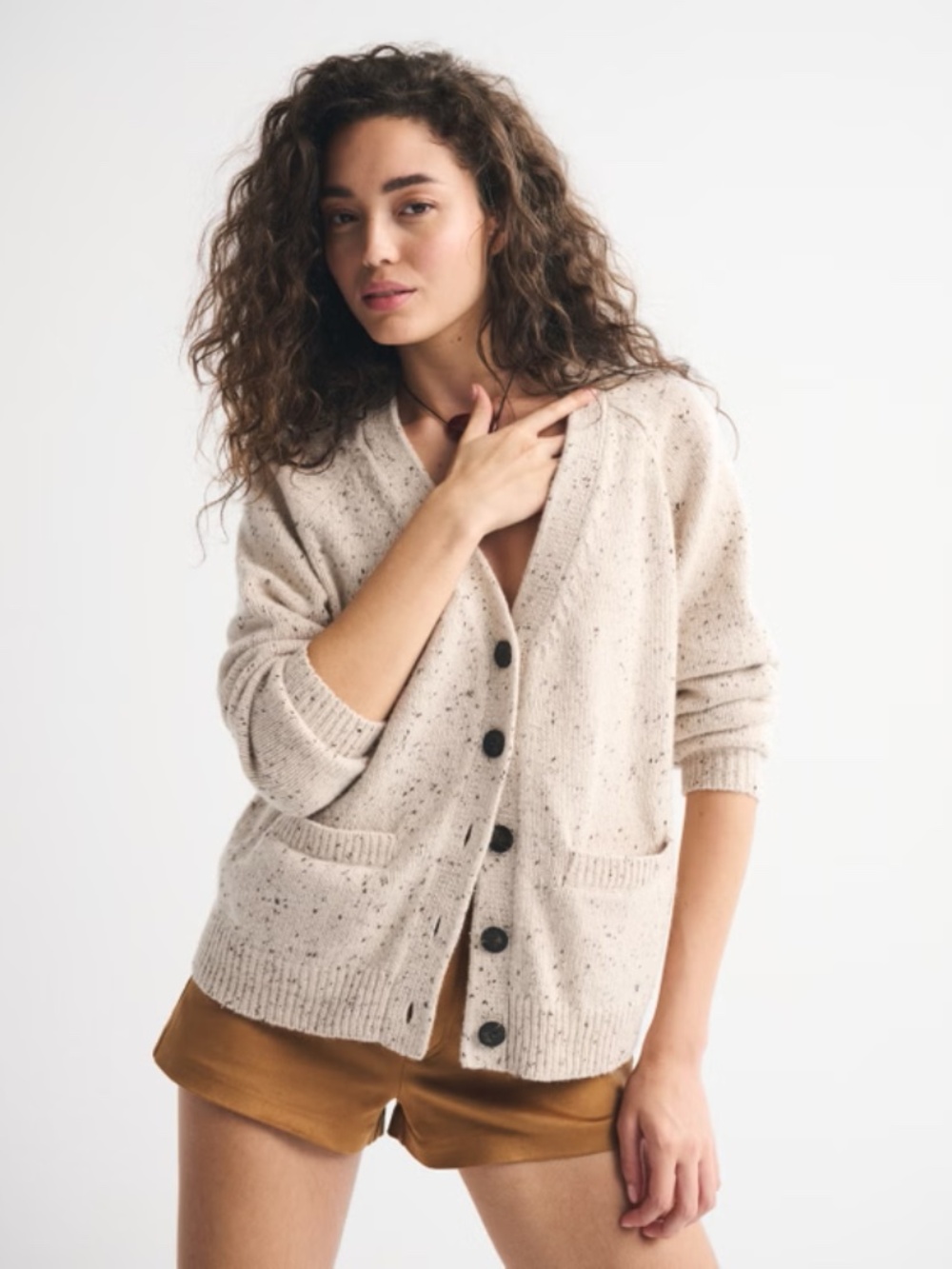 Abercrombie Dad V-Neck Cardigan - XL